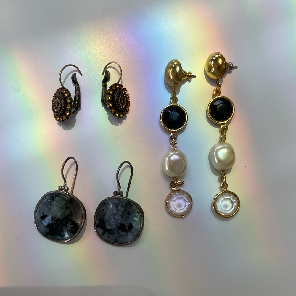 3 pairs of Costume Earrings.